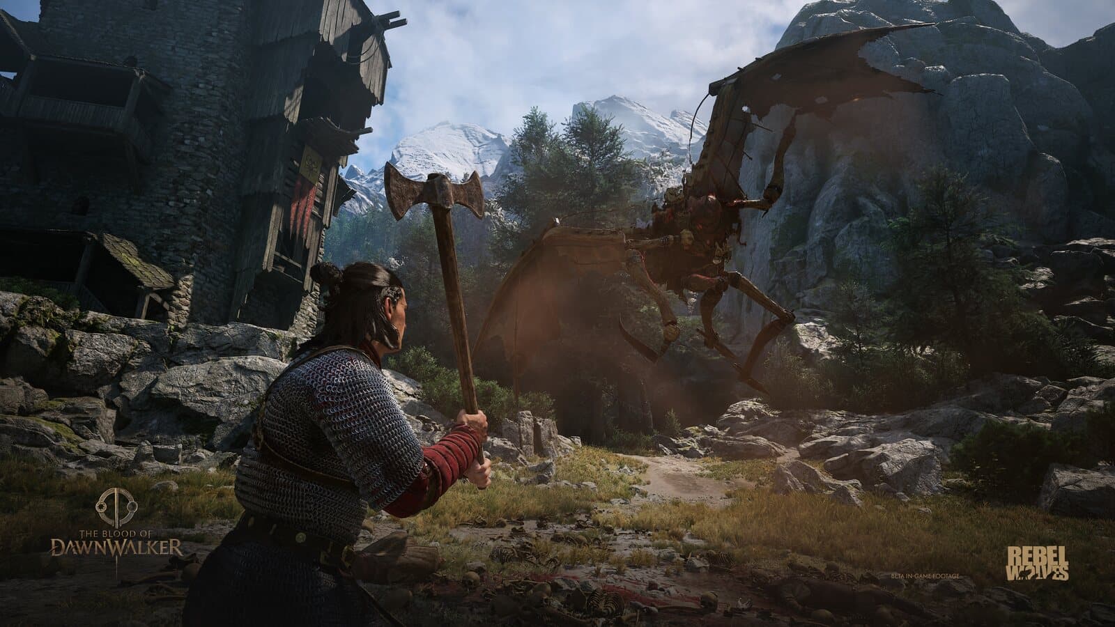Coen fights a winged enemy with steel in daylight